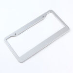 2PCS Chrome Stainless Steel Metal License Plate Frame Tag Cover With Screw Caps - Image 14