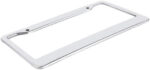 2PCS Chrome Stainless Steel Metal License Plate Frame Tag Cover With Screw Caps - Image 5