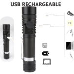 Super Bright 90000LM LED Tactical Flashlight Zoomable With Rechargeable Battery - Image 15