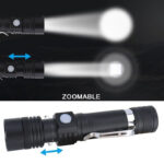 Super Bright 90000LM LED Tactical Flashlight Zoomable With Rechargeable Battery - Image 6