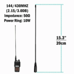 2-Pack For Baofeng UV5R UV-82 144/430MHz Dual Band Antenna NA771 SMA Female 10W - Image 6
