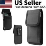 Vertical Cell Phone Holster Pouch Wallet Case With Belt Clip For iPhone Samsung - Image 12
