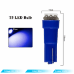 70PCS T5 T10 5050-SMD LED Speedometer Instrument Gauge Cluster Dash Light Bulbs - Image 6