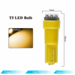 70PCS T5 T10 5050-SMD LED Speedometer Instrument Gauge Cluster Dash Light Bulbs - Image 7