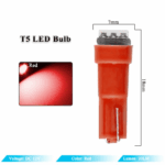 70PCS T5 T10 5050-SMD LED Speedometer Instrument Gauge Cluster Dash Light Bulbs - Image 9