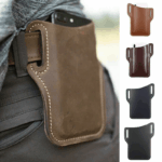 Men Cell Phone Belt Pack Bag Loop Waist Holster Pouch Case Leather Wallet Cover - Image 3