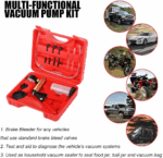 Hand Held Vacuum Pressure Pump Tester Set Brake Fluid Bleeder Bleeding Kit + Box - Image 15