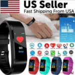 Fitness Smart Watch Activity Tracker Heart Rate For Women Men Oxygen BP Monitor - Image 4