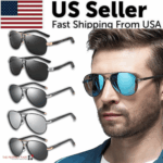 Mens Polarized Pilot Sunglasses Outdoor Driving UV400 Sun Glasses Sport Eyewear - Image 3