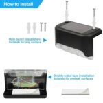8 Pack New Solar Deck Lights Outdoor Waterproof LED Steps Lamps For Stairs Fence - Image 9
