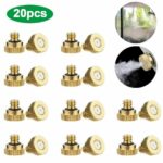 20x Brass Misting Nozzles Mister Sprinkler Outdoor Cooling System Garden Sprayer - Image 12