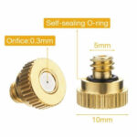 20x Brass Misting Nozzles Mister Sprinkler Outdoor Cooling System Garden Sprayer - Image 6
