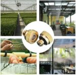 20x Brass Misting Nozzles Mister Sprinkler Outdoor Cooling System Garden Sprayer - Image 9