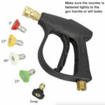 1/4" High Pressure Washer Gun 4000 PSI Car Wash Foam Spray Short Wand w/ Nozzle - Image 22