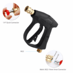 1/4" High Pressure Washer Gun 4000 PSI Car Wash Foam Spray Short Wand w/ Nozzle - Image 8