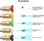 1/4" High Pressure Washer Gun 4000 PSI Car Wash Foam Spray Short Wand w/ Nozzle - Image 14