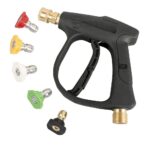 1/4" High Pressure Washer Gun 4000 PSI Car Wash Foam Spray Short Wand w/ Nozzle - Image 15