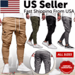 Men's Casual Joggers Pants Sweatpants Cargo Combat Loose Sport Workout Trousers - Image 10