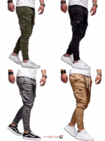 Men's Casual Joggers Pants Sweatpants Cargo Combat Loose Sport Workout Trousers - Image 13