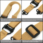 Retro Tactical Adjust Quick Detach QD 1 2 Point Multi Mission 1.2" Rifle Sling - Image 6