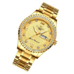 Waterproof Gold Men's Watch Classic Stainless Steel Quartz Analog Business Gift - Image 3