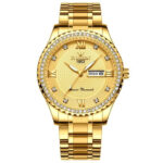 Waterproof Gold Men's Watch Classic Stainless Steel Quartz Analog Business Gift - Image 9