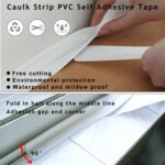 10.5FT PVC Self Adhesive Caulk Sealing Strip Tape For Kitchen Wall Sink Toilet - Image 3