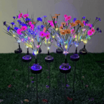 Solar Garden Lights LED Flower Stake Lamp Outdoor Yard Waterproof Patio Decor - Image 19