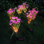 Solar Garden Lights LED Flower Stake Lamp Outdoor Yard Waterproof Patio Decor - Image 21