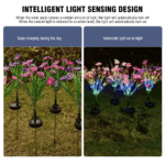 Solar Garden Lights LED Flower Stake Lamp Outdoor Yard Waterproof Patio Decor - Image 14