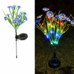 Solar Garden Lights LED Flower Stake Lamp Outdoor Yard Waterproof Patio Decor - Image 29