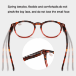 4 Pairs Mens Women Spring Hinge Round Horn Power Oval Reading Reader Glasses 1-4 - Image 25