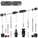 10/20/50/100/200 Pairs Male Female Solar Cable Connectors For DIY Solar Panel US - Image 5