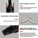 10/20/50/100/200 Pairs Male Female Solar Cable Connectors For DIY Solar Panel US - Image 22