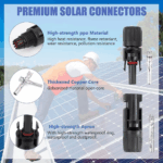 10/20/50/100/200 Pairs Male Female Solar Cable Connectors For DIY Solar Panel US - Image 12