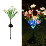 Solar Garden Lights LED Flower Stake Lamp Outdoor Yard Waterproof Patio Decor - Image 3