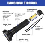 UV Ultraviolet Light 100 LED Flashlight BlackLight 395nM Inspection Lamp Torch - Image 2