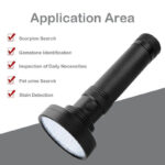 UV Ultraviolet Light 100 LED Flashlight BlackLight 395nM Inspection Lamp Torch - Image 18