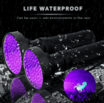 UV Ultraviolet Light 100 LED Flashlight BlackLight 395nM Inspection Lamp Torch - Image 9