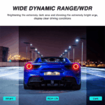 Touch Screen Dash Cam 4" 1080P Dual Lens Car DVR Recorder Front And Rear Camera - Image 2