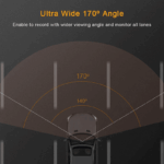 Touch Screen Dash Cam 4" 1080P Dual Lens Car DVR Recorder Front And Rear Camera - Image 8