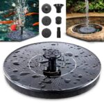 Solar Power Bird Bath Fountain Pump Upgrade 1.4W Solar Fountain With 4 Nozzle - Image 4