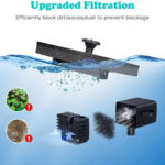 Solar Power Bird Bath Fountain Pump Upgrade 1.4W Solar Fountain With 4 Nozzle - Image 5