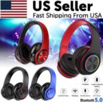 Super Bass Wireless Bluetooth Headphones Foldable Stereo Earphones Headsets Mic - Image 5