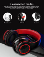 Super Bass Wireless Bluetooth Headphones Foldable Stereo Earphones Headsets Mic - Image 12