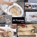 Toilet Shattaf Adapter Hose Bidet Spray Stainless Steel Handheld Shower Head US - Image 18