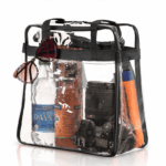 2x Clear PVC Tote Bag Women Large Transparent Handbag Zip Purse Stadium Security - Image 13