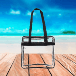 2x Clear PVC Tote Bag Women Large Transparent Handbag Zip Purse Stadium Security - Image 16