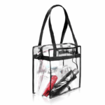 2x Clear PVC Tote Bag Women Large Transparent Handbag Zip Purse Stadium Security - Image 17