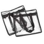 2x Clear PVC Tote Bag Women Large Transparent Handbag Zip Purse Stadium Security - Image 9